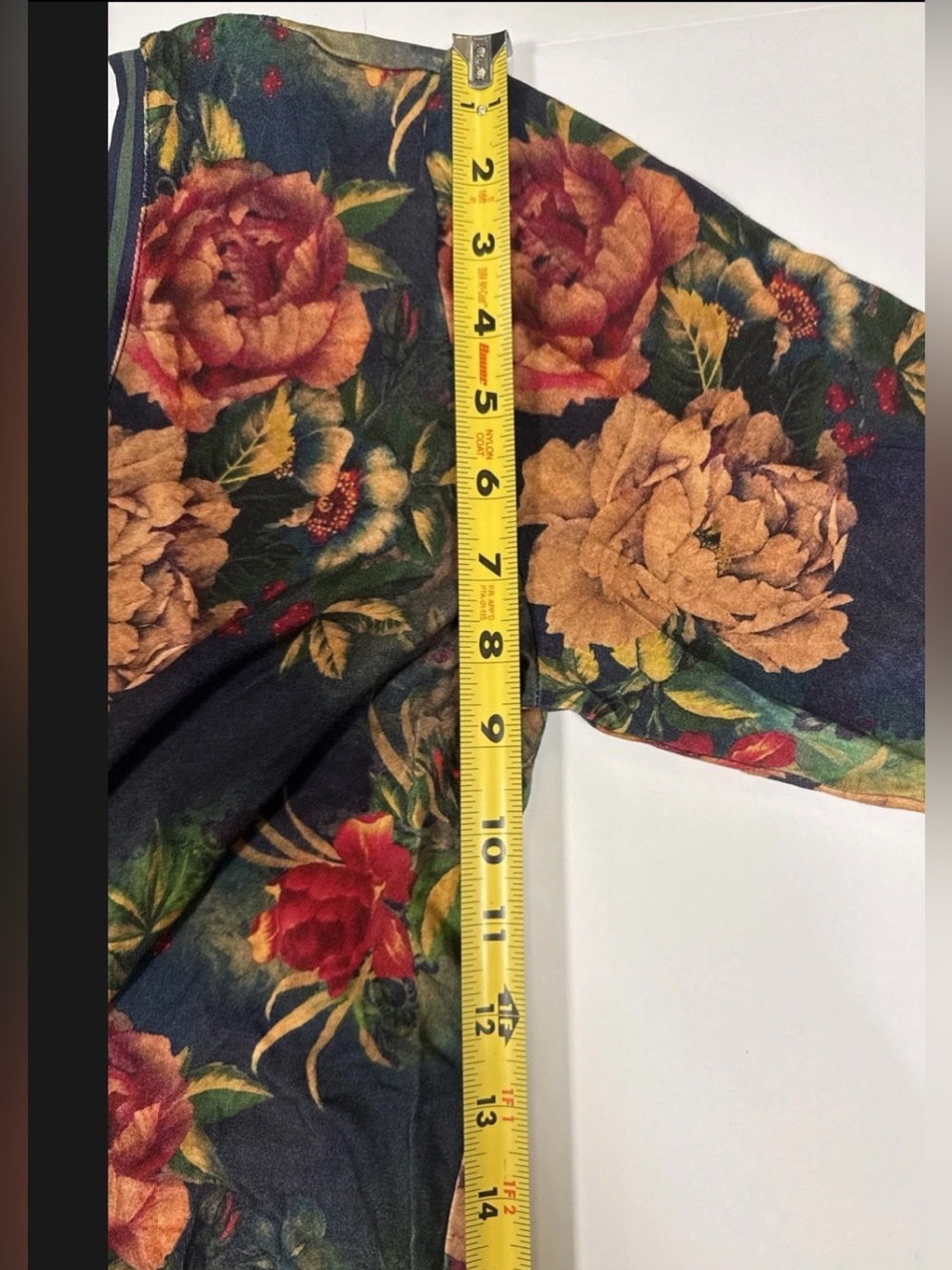 Johnny Was The Janie Favorite 3/4 Sleeve V-Neck Tee Top Catalina Floral Boho M - Picture 13 of 15